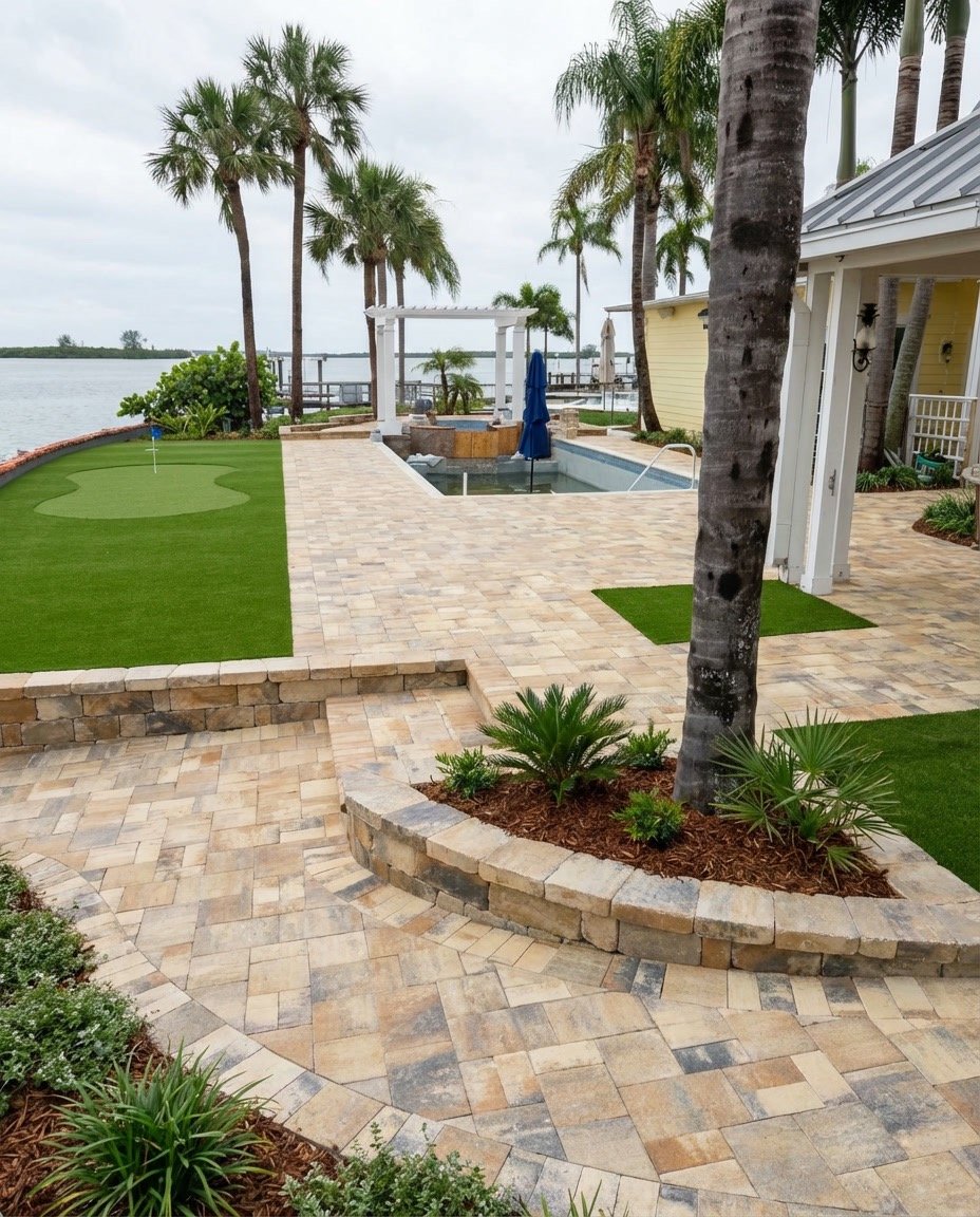 Pool Deck with Pavers — Tampa Bay, FL